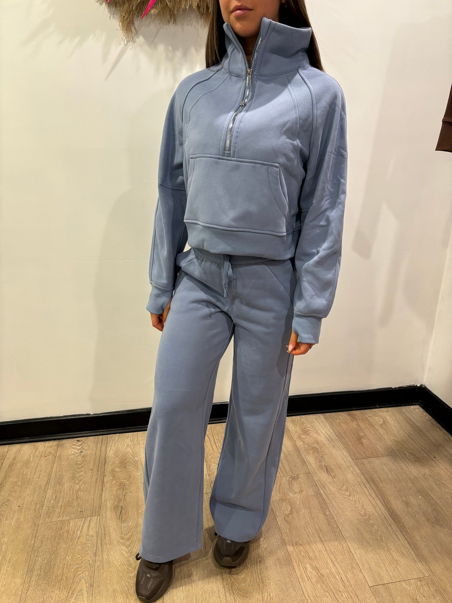 Icy blue lulu tracksuit