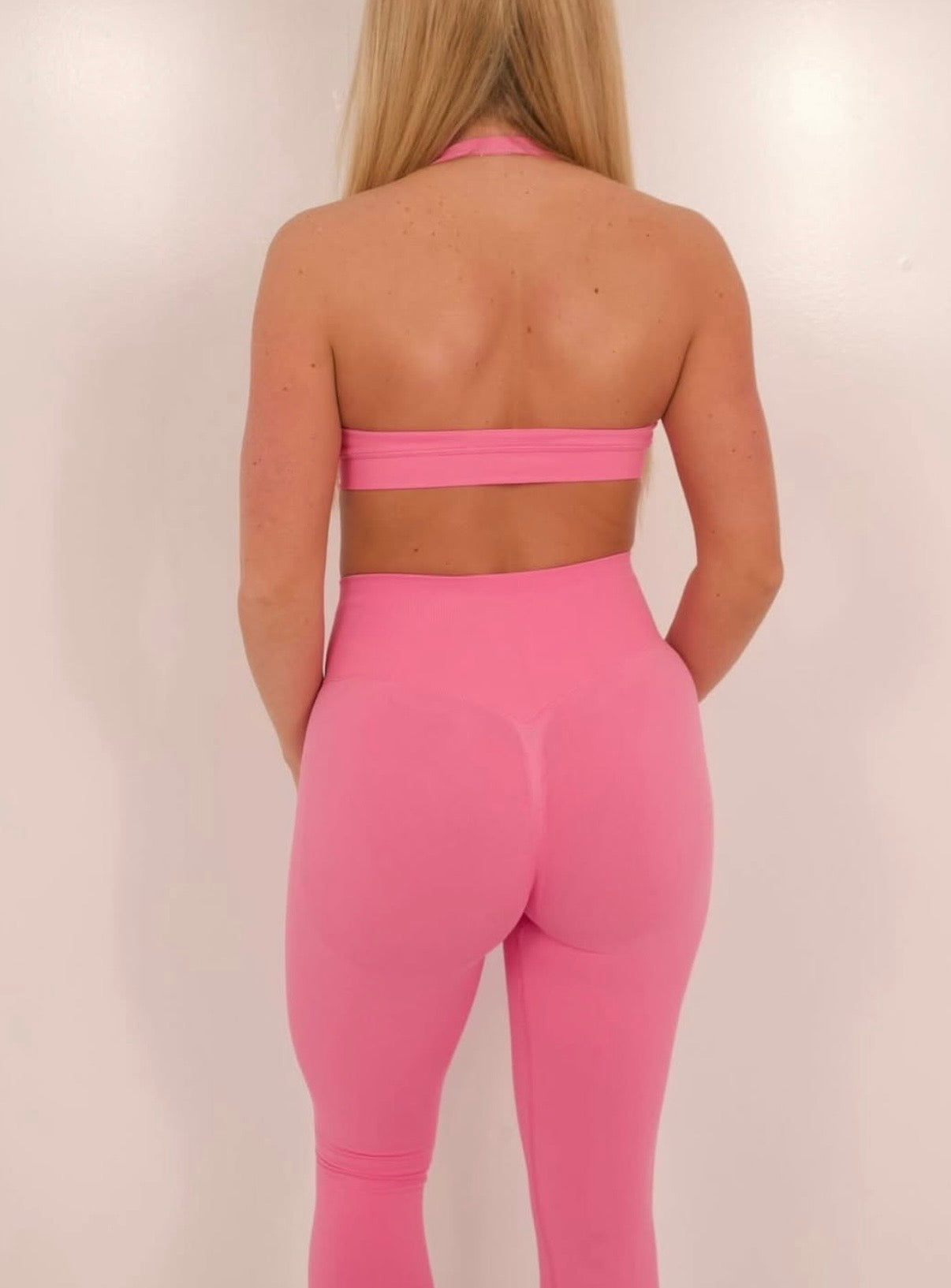 Barbie pink halter neck define set