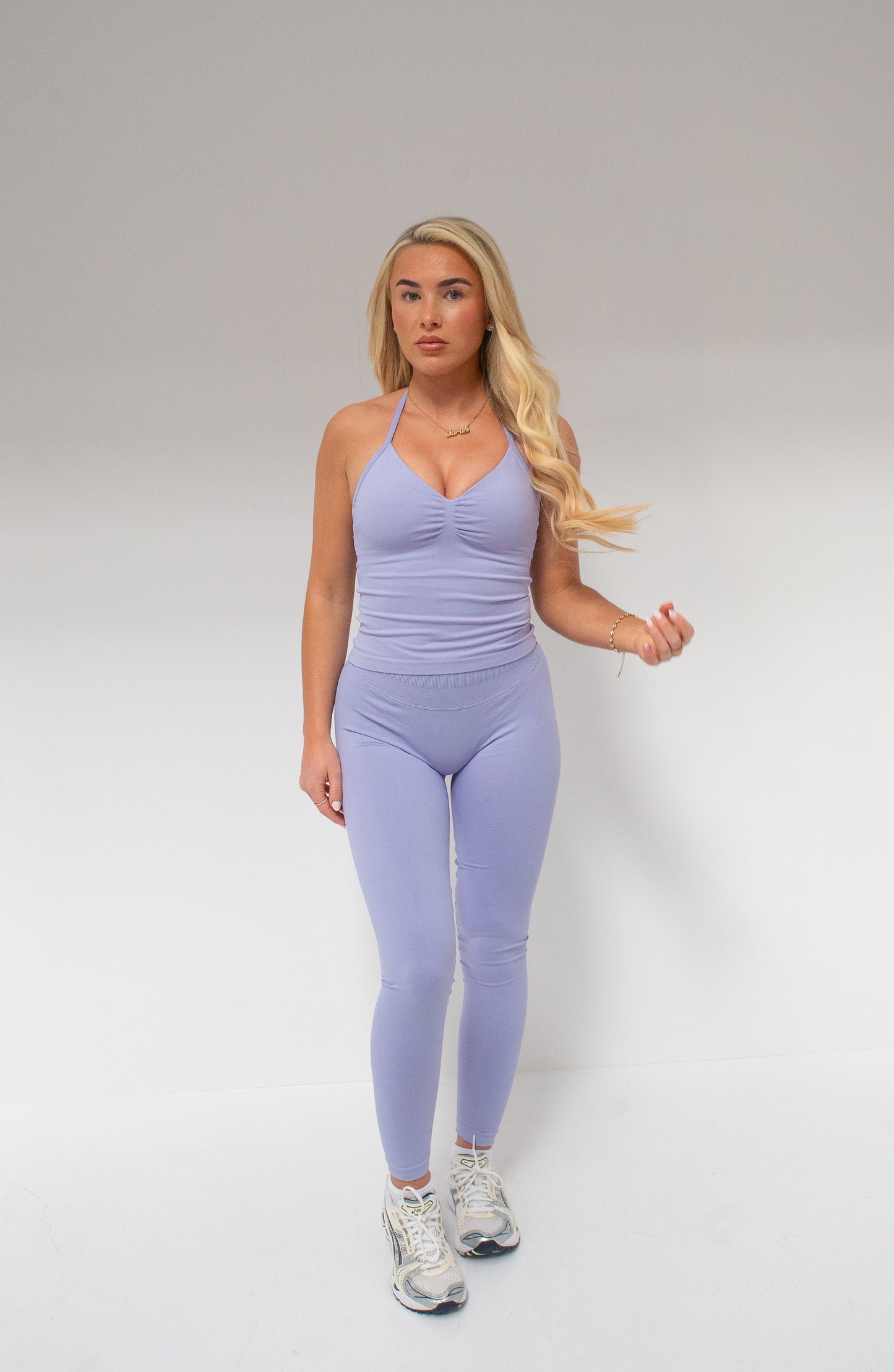 Lilac define halter neck set 💜