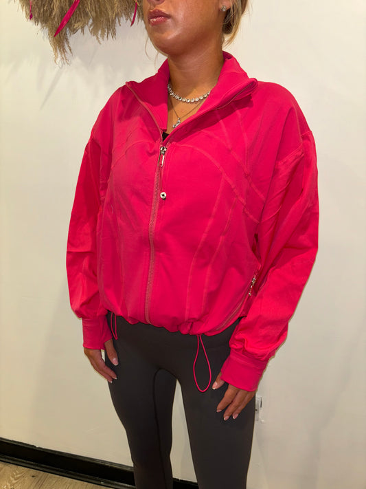 Windbreaker jacket in hot pink 🩷