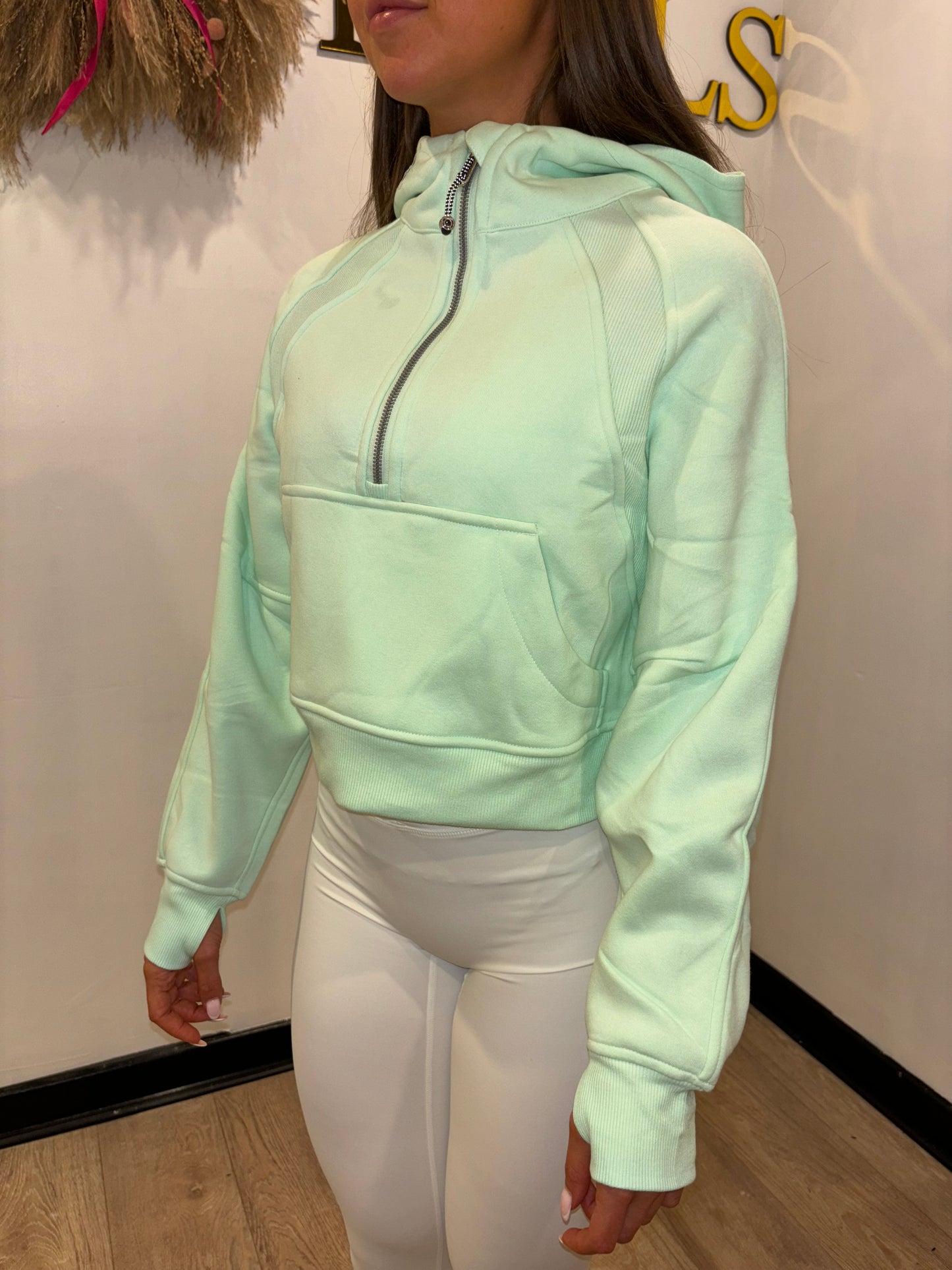 MINT LULU ZIP JUMPER