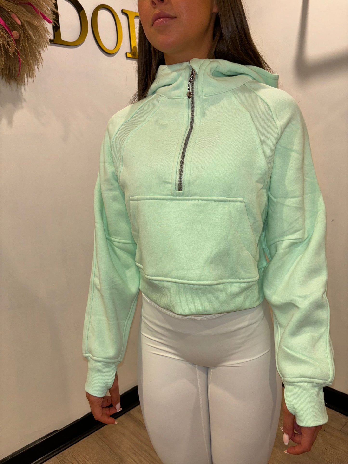 MINT LULU ZIP JUMPER