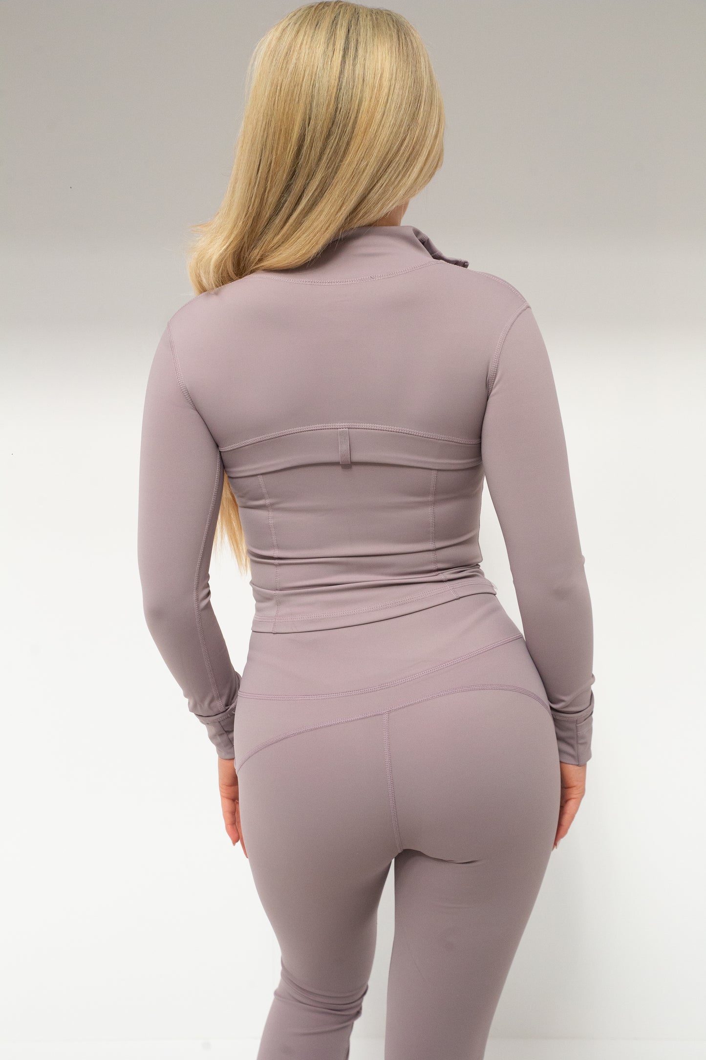 Mauve Lulu flares & zip set ☪️