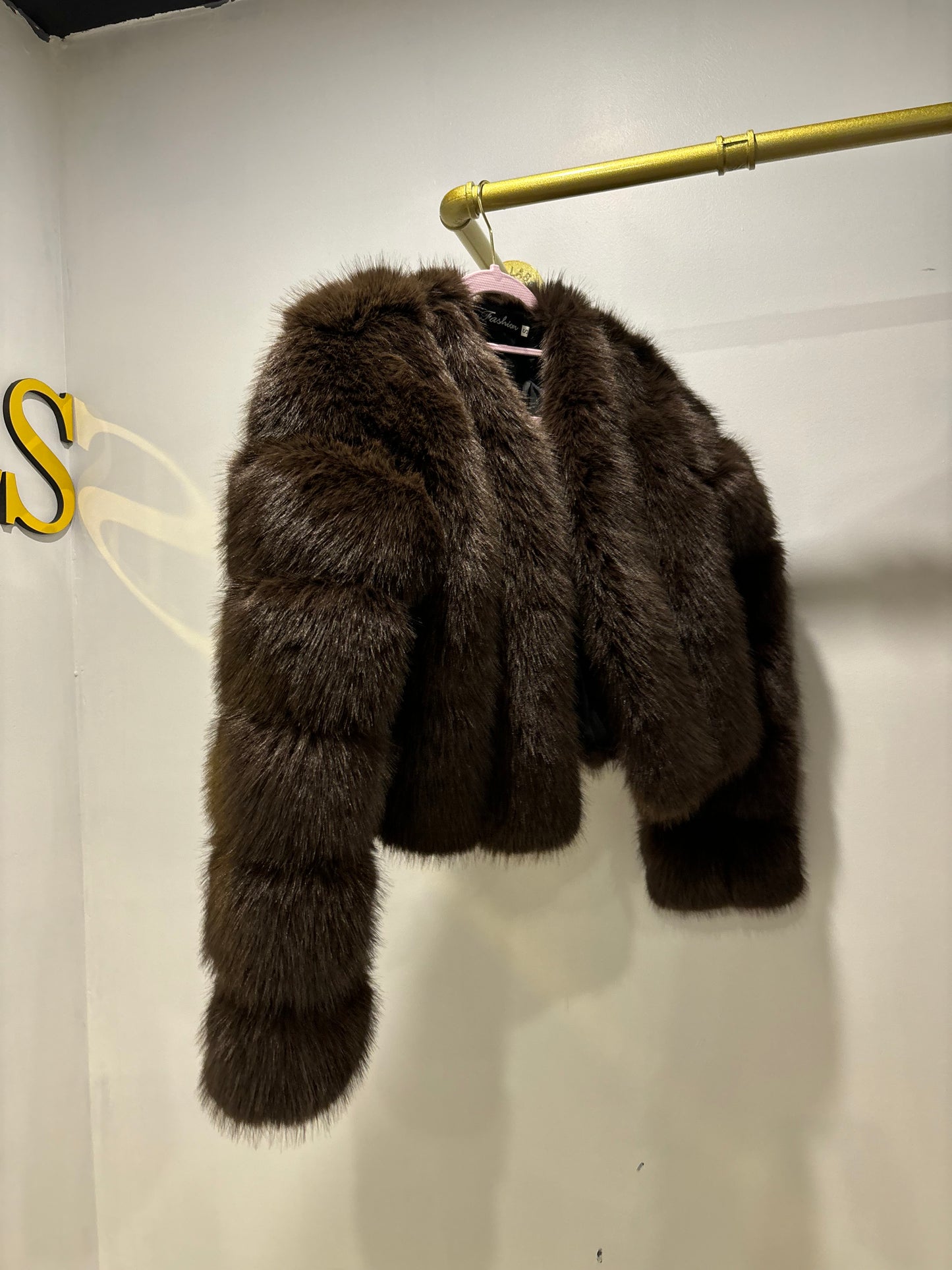 Brown deluxe fur coat