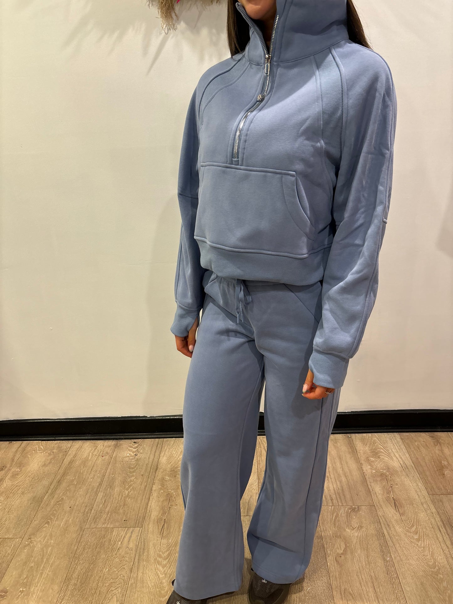 Icy blue lulu tracksuit