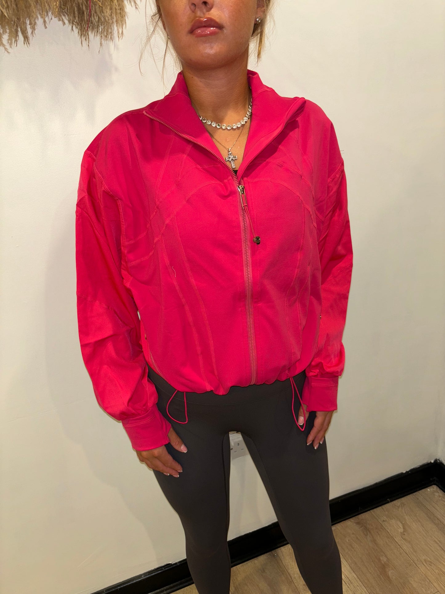 Windbreaker jacket in hot pink 🩷